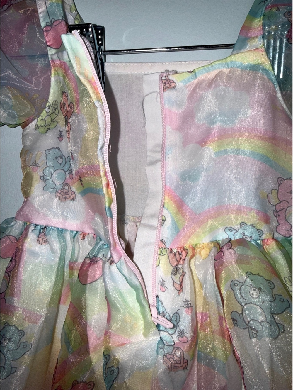 Care Bears Party Dress Size 18M with Rainbow and Character Print - Picture 5 of 5